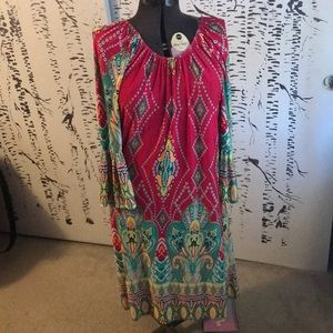 FINAL - Moa Bell-sleeved Scoop-neck Dress XL
